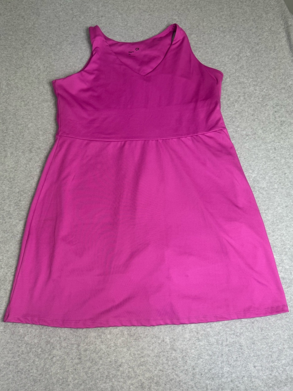 Gap fit Women Active Pink Rosebud Tennis Pickleball Golf Tank Dress XL